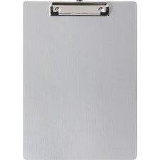 Business Source Aluminum Clipboard - 8 1/2" x 11" - Aluminum - Silver - 1 Each