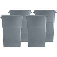 Genuine Joe 23-gallon Space-Saving Waste Container [CONTAINER;23GL;SLIM;GY-CT]