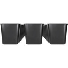 Sparco Rectangular Wastebasket [WASTEBASKET;RECT;28 QT;BK-CT]