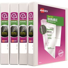 Avery&reg; Durable View 3 Ring Binder [BINDER;DV;1";WHITE;4PK-CT]