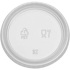 Dixie Portion Cup Lids by GP Pro - PETE Plastic - 24 / Carton - 100 Per Pack - Clear [LID;CUP;PORTION;PLASTIC-DVWC710LBBK30N]