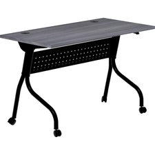 Lorell Flip Top Training Table [TABLE;TRN;FLIP;48X24;WC/BK-EA]