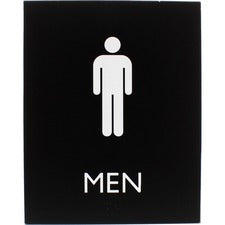 Lorell Men's Restroom Sign [SIGN;8.5X6.75;ADA;MEN;RR-EA]
