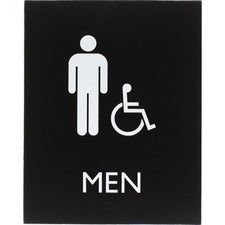 Lorell Men's Handicap Restroom Sign [SIGN;8.5X6.75;ADA;MEN;ACC-EA]