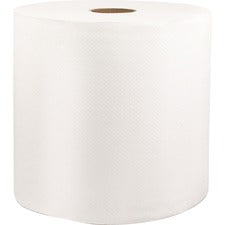 Livi VPG Select 46528 Hard Wound Roll Towel - 1 Ply - 8" x 1000 ft - 1.70" Core - White - Fiber - 6 / Carton