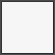 U Brands Magnetic Dry Erase Board, 35 x 35 Inches, Black Wood Frame (2892U00-01)