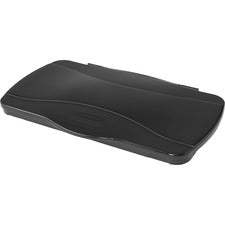 Rubbermaid Commercial Slim Jim Hinged Waste Container Lids - Rectangular - 4 / Carton - Black