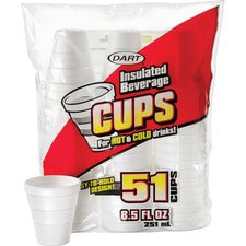 Dart 8.5 oz Insulated Beverage Cups [CUPS;FOAM;INSULATED;8.5OZ-CT]