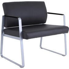 Lorell Healthcare Reception Big & Tall Sled Base Guest Chair