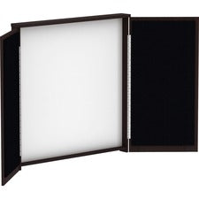 Lorell Dry-erase Whiteboard Presentation Cabinet - Hinged Door, Dry Erase Surface - 1 Each - 47.3" x 47.3" x 4.8" [CABINET; PRESENTATION;ES-EA]