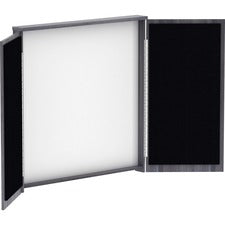 Lorell Dry-erase Whiteboard Presentation Cabinet - Hinged Door, Dry Erase Surface - 1 Each - 47.3" x 47.3" x 4.8" [CABINET; PRESENTATION;WC-EA]