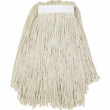 Genuine Joe Narrow Band Mophead - Cotton, Fiber, Yarn - 1Each [MOP;WET;16OUNCE;CUTEND-EA]