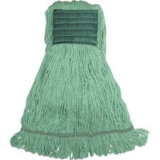 Genuine Joe Synthetic Blend Medium Mophead [MOP;MED;RAYON;COTTON;GREEN-EA]