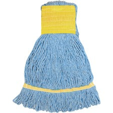 Genuine Joe Wide Band Small Mophead [MOP;SMALL;BLUE;BLEND;WIDE-EA]