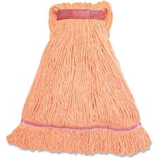 Genuine Joe Narrow Band Large Mophead - Large - Rayon, Cotton, Fiber, Cotton - 1Each [MOP;LG;BLEND;NARROWBAND-EA]