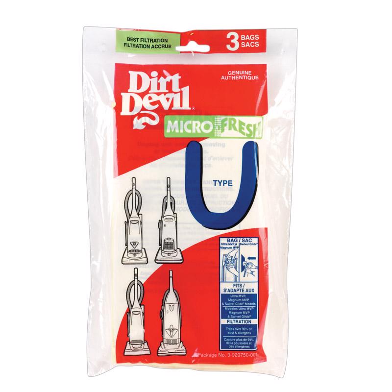 DIRT DEVIL - Dirt Devil Micro Fresh Vacuum Bag For Bag 3 pk