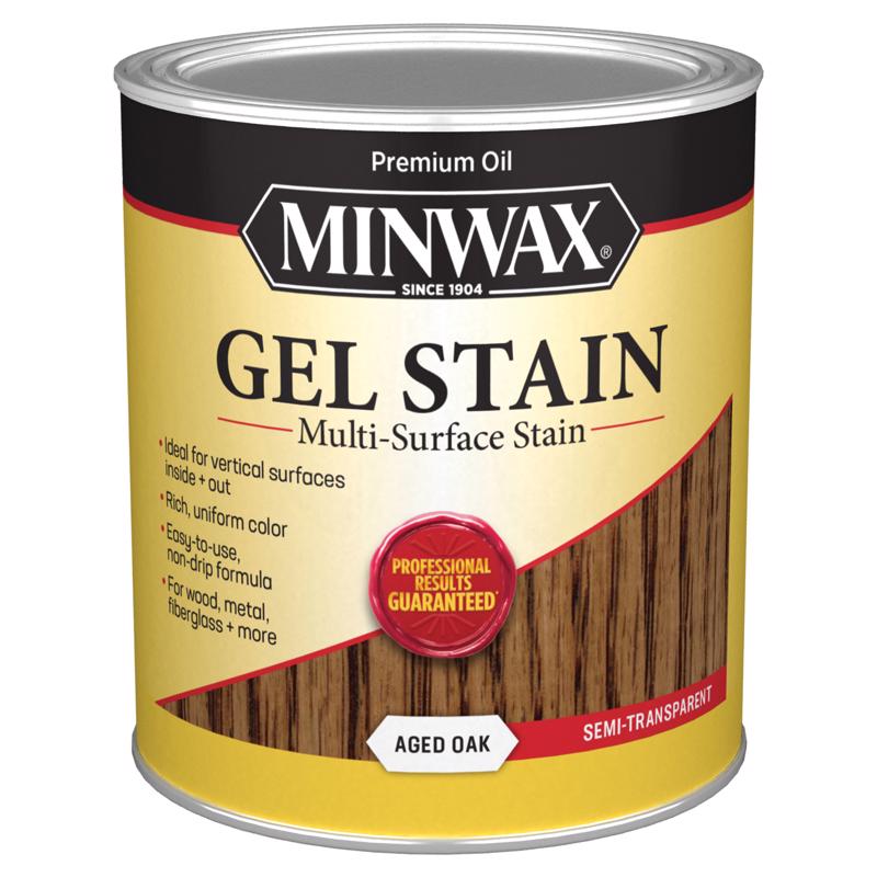 MINWAX - Minwax Semi-Transparent Aged Oak Oil-Based Gel Stain 1 qt