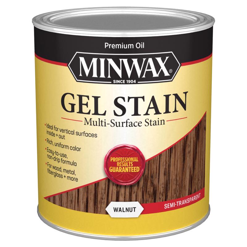 MINWAX - Minwax Semi-Transparent Walnut Oil-Based Gel Stain 1 qt
