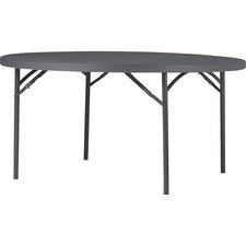Dorel Zown Commercial Round Blow Mold Fold Table [TABLE;FOLD;60IN;ROUND;GY-EA]