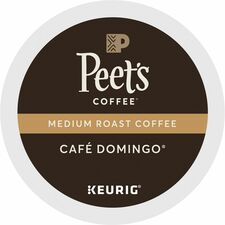 Peet's Coffee&reg; K-Cup Cafe Domingo Coffee - Compatible with Keurig Brewer - Medium - 22 / Box