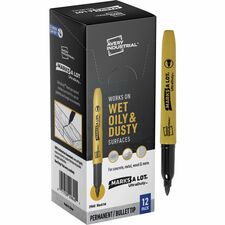 Avery&reg; Ultra Duty Marks-A-Lot Permanent Markers [MARKER;BULLET;PERM;BK;12PK-PK]