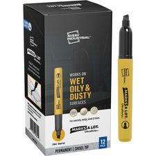 Avery&reg; Ultra Duty Marks-A-Lot Permanent Markers [MARKER;CHISEL;PERM;BK;12PK-PK]