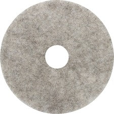 Genuine Joe Floor Pad - 5/Carton - Round x 17" Diameter - Cleaning, Floor - Durable, Long Lasting [PAD;FLOOR;NATURAL BLEND;17"-CT]