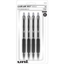 uniball&trade; 207 Needle Gel Pens [PEN;GEL;207 NEEDLE;0.7MM;4PK;B-PK]