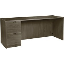 Lorell Prominence 2.0 Left-Pedestal Credenza [CREDENZA;LEFT;24X66;GE-EA]