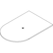 Lorell Prominence 2.0 Half-Racetrack Conference Tabletop [TOP;CONF;RCTRK;48X72;GE-EA]