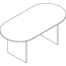 Lorell Prominence 2.0 Racetrack Conference Table [TABLE;CONF;72X36;GE-EA]