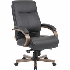 Lorell Executive High-Back Wood Finish Office Chair [CHAIR;EXEC;HI BACK-EA]