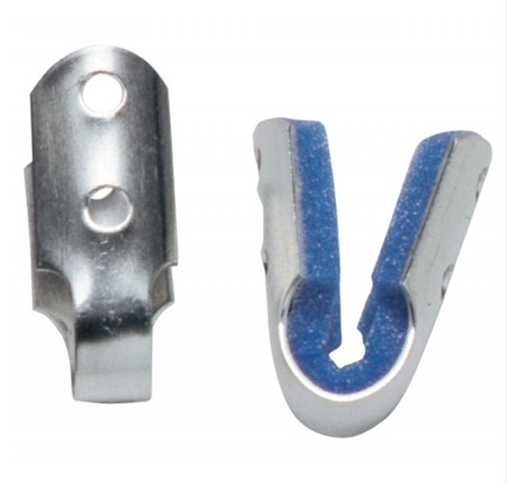 DJO - Finger Splint ProCare® Medium Without Fastening Left or Right Hand Blue / Silver [12/PK]