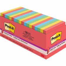 Post-it&reg; Super Sticky Dispenser Notes - Playful Primaries Color Collection [NOTES; SUPER STICKY; CABINET P-PK]