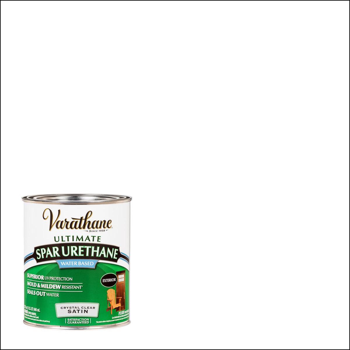 Varathane Ultimate Satin Clear Water-Based Spar Urethane 1 qt - Case of 2