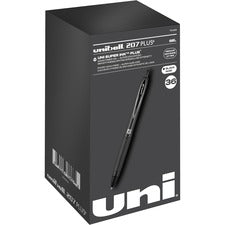 uniball&trade; 207 Plus+ Gel Pen [GEL;PEN;207PL;0.7MM;BLK;36-BX]