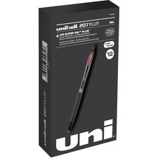 uniball&trade; 207 Plus+ Gel Pen [GEL;PEN;207PL;0.7MM;RED;12-DZ]
