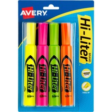 Avery&reg; Desk-Style, Assorted Colors, 4 Count (24063)