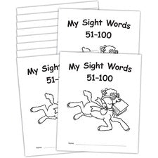 Teacher Created Resources My Own Books Sight Words Pack Printed Book - Book [SET;BKS;SGHTWRDS;51-100;10PK-PK]