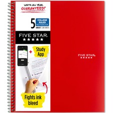 Five Star Wirebound Notebook [NTEBK;5STAR;STUAP;5SUB;8.5X11-EA]