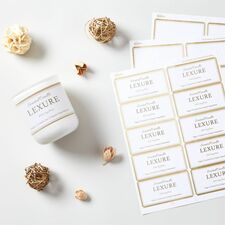 Avery&reg; Labels with Metallic Gold Borders, 2" x 4" , 100 (6541)