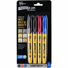 Avery&reg; UltraDuty Markers, Bullet Tip, 4 Assorted Markers (29848)