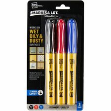 Avery&reg; UltraDuty Markers, Chisel Tip, 3 Assorted Markers (29864)