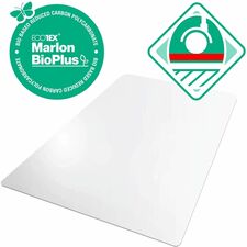 Floortex&reg; Ecotex&reg; BioPlus Eco Friendly Carbon Neutral Polycarbonate Chair Mat for Hard Floors - 35" x 47"