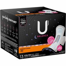 U by Kotex Ultra Thin Overnight Pads [KOTEX;THIN;OVERNIGHT;PAD;13-EA]