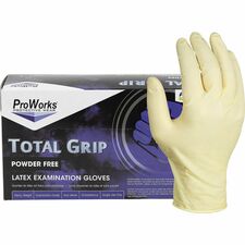 ProWorks Total Grip Latex Powder Free Exam Gloves [GLOVE;LATEX;EXAM;8M;XL-CT]