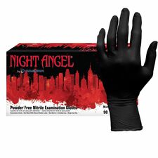 NIGHT ANGEL Nitrile Powder Free Exam Glove [GLOVE;NITRILE;EXAM;4M;XL-CT]