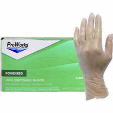 ProWorks Vinyl Powdered Industrial Gloves [GLOVE;VINYL;P;3M;XL-CT]