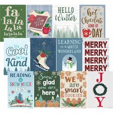 Teacher Created Resources Seasonal Classroom Posters - 11" Width x 15.8" Height - Multi [SET;CHART;WRIT ON/WIPE OFF;WIN-PK]