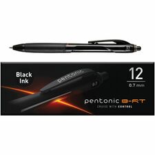 Pen-Tab Retractable Ballpoint Pens [PEN;BP;RETRACT;0.7MM;BK;12/BX-DZ]